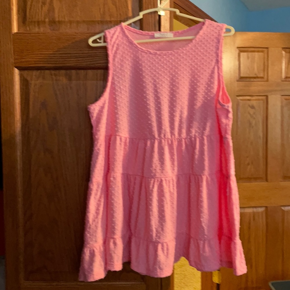 Dotted babydoll tank